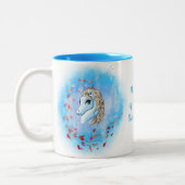 Unicorn Mug Gift - Thème d'hiver (Gauche)