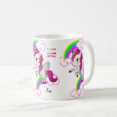 Unicorn Mug Joyeux Anniversaire Mug (Devant droit)