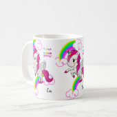 Unicorn Mug Joyeux Anniversaire Mug (Devant gauche)