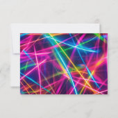 Unicorn Neon fête d'anniversaire Merci photo (Dos)