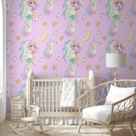 Unicorn Night Sky Behang