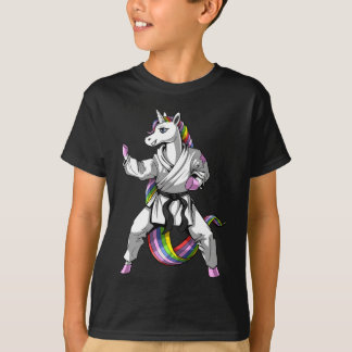Unicorn Ninja Karate Martial Art Kickboxing Taekwo T-shirt