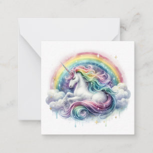 Unicorn Note Kaart Notitiekaartje