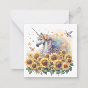 Unicorn Note Kaart Notitiekaartje