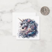 Unicorn Note Kaart Notitiekaartje (Voorkant / Achterkant in situ)