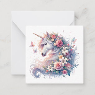 Unicorn Note Kaart Notitiekaartje