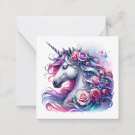 Unicorn Note Kaart Notitiekaartje