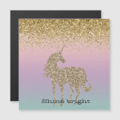 Unicorn Ombre Gold Glitter (Voorkant / Achterkant)