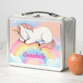 Unicorn on Rainbow Clouds, Girls, Personalized  (In situ)
