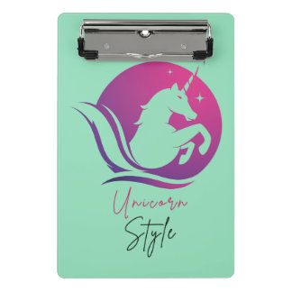 Unicorn ontwerp mini klembord