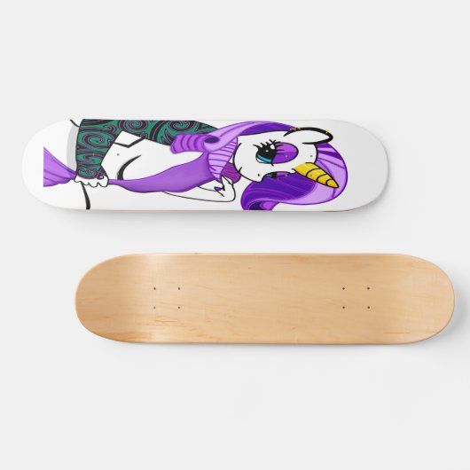 Unicorn-ontwerp Skateboard (Horizontaal)
