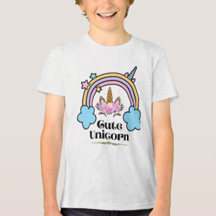 Unicorn ontwerp voor unicorn liefhebbers Tri-Blend shirt