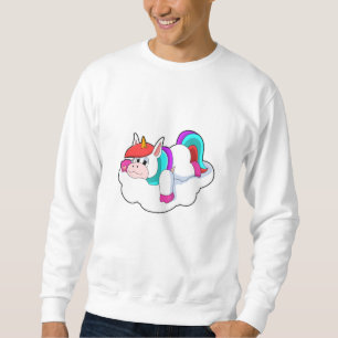Unicorn op wolken trui