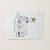 Unicorn over cloud legpuzzel (Horizontaal)