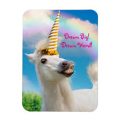 Unicorn-paard en regenboog magneet (Verticaal)
