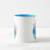 Unicorn-paard en regenboog mok (Midden)