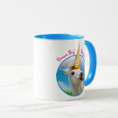 Unicorn-paard en regenboog mok (Voorkant rechts)