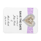 Unicorn Paarse Lace sparen de Datum Magnet Magneet (Horizontaal)