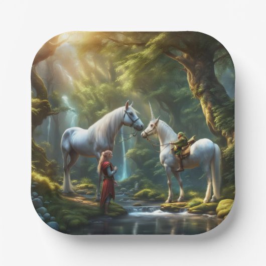 Unicorn Papieren Bordje (Voorkant)