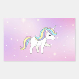 Unicorn Party Collectie! Rechthoekige Sticker
