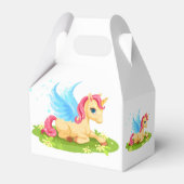 Unicorn Party Favor Box Bedankdoosjes (Achterkant)