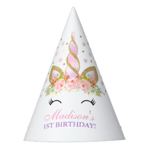 Unicorn Party Pet Floral Unicorn Birthday Party Feesthoedjes