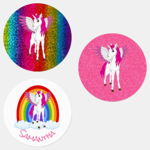 Unicorn Party Rainbow Labels