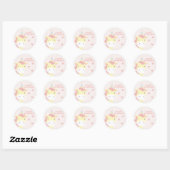 Unicorn Party Ronde Sticker (Vel)