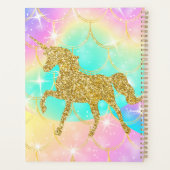 unicorn pastel colors  planner (Achterkant)