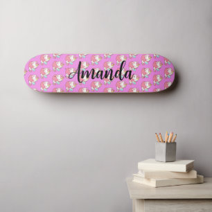 Unicorn patroon skateboard