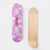 Unicorn patroon skateboard (Voorkant)