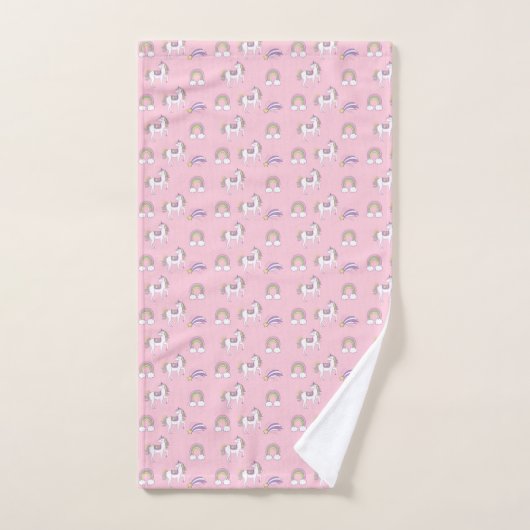 Unicorn Pattern Bad Handdoek (Handdoek)