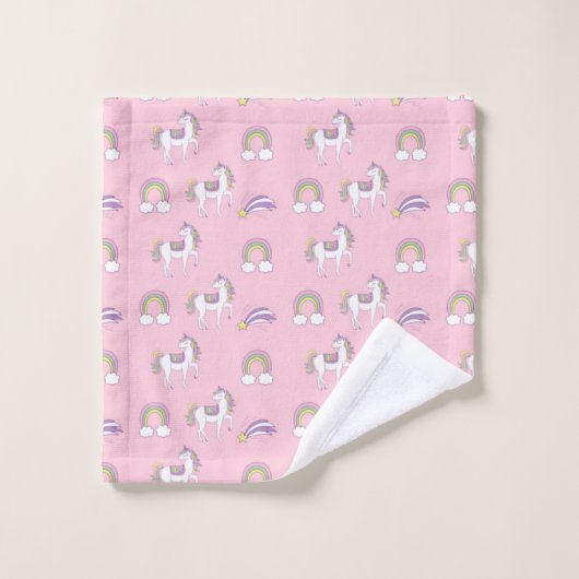 Unicorn Pattern Bad Handdoek (Wasdoekje)
