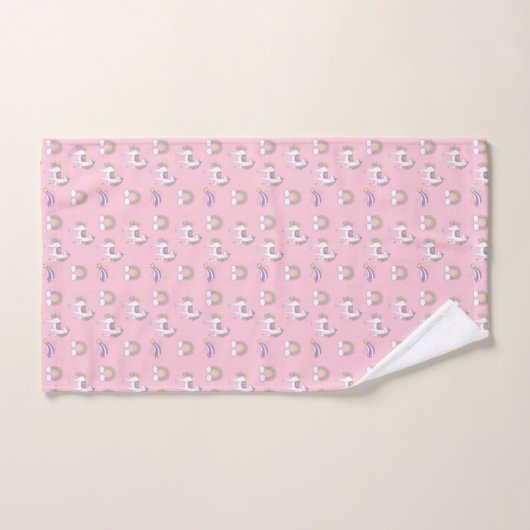 Unicorn Pattern Bad Handdoek (Handdoek)