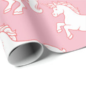 Unicorn Pattern Cadeaupapier (Rol Hoek)