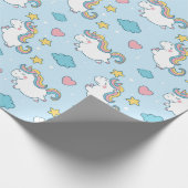 Unicorn Pattern Cadeaupapier (Hoek)