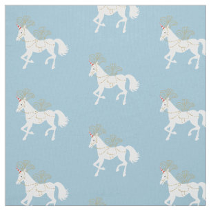 Unicorn Pattern Fabric Stof