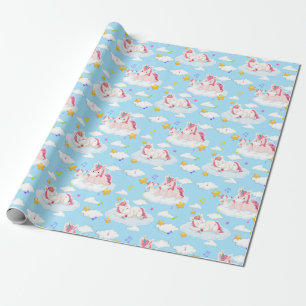 Unicorn Pattern Wrapping Paper Cadeaupapier