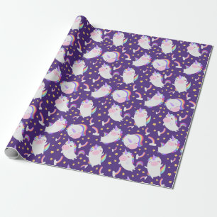 Unicorn Pattern Wrapping Paper Cadeaupapier