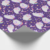 Unicorn Pattern Wrapping Paper Cadeaupapier (Hoek)