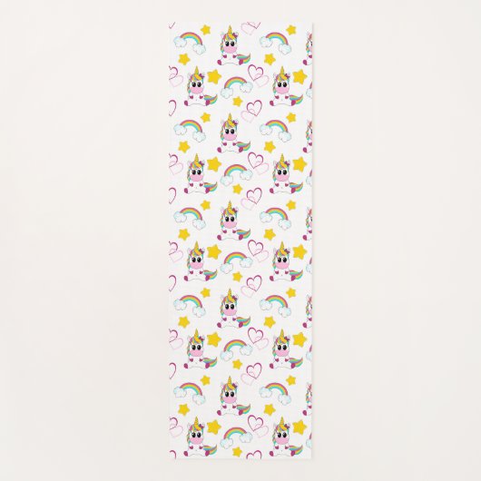 Unicorn pattern yogamat (Voorkant)