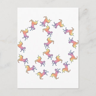 Unicorn Peace Briefkaart