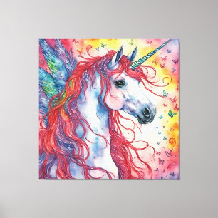 Unicorn Pegasus Canvas Afdruk