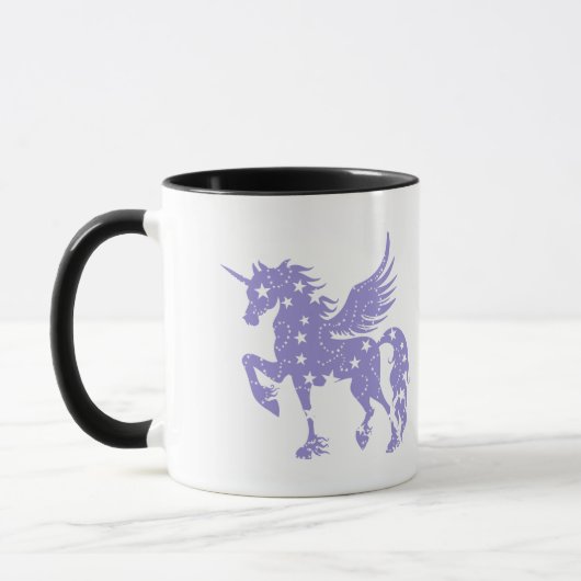 Unicorn pegasus - Kies achtergrondkleur Mok (Links)