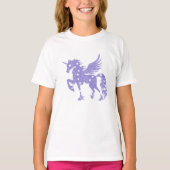 Unicorn pegasus - Kies achtergrondkleur T-shirt (Voorkant)