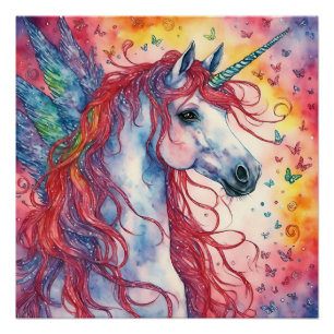 Unicorn Pegasus Perfect Poster
