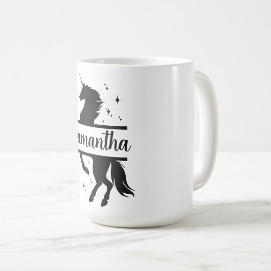 Unicorn persoonlijke 15 oz klassieke Mok (Voorkant rechts)