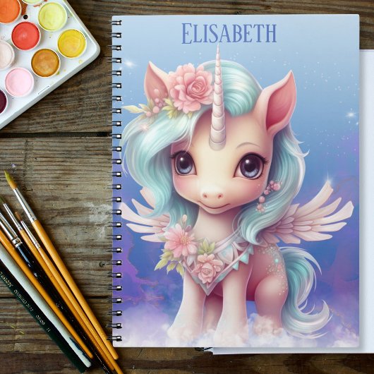 Unicorn Persoonlijke naam Notitieboek