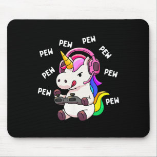 Unicorn Pew Eenhoorns Lover Videogame Gamer Gi Muismat