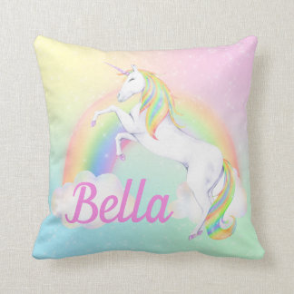 Unicorn Pillow met naam Kussen